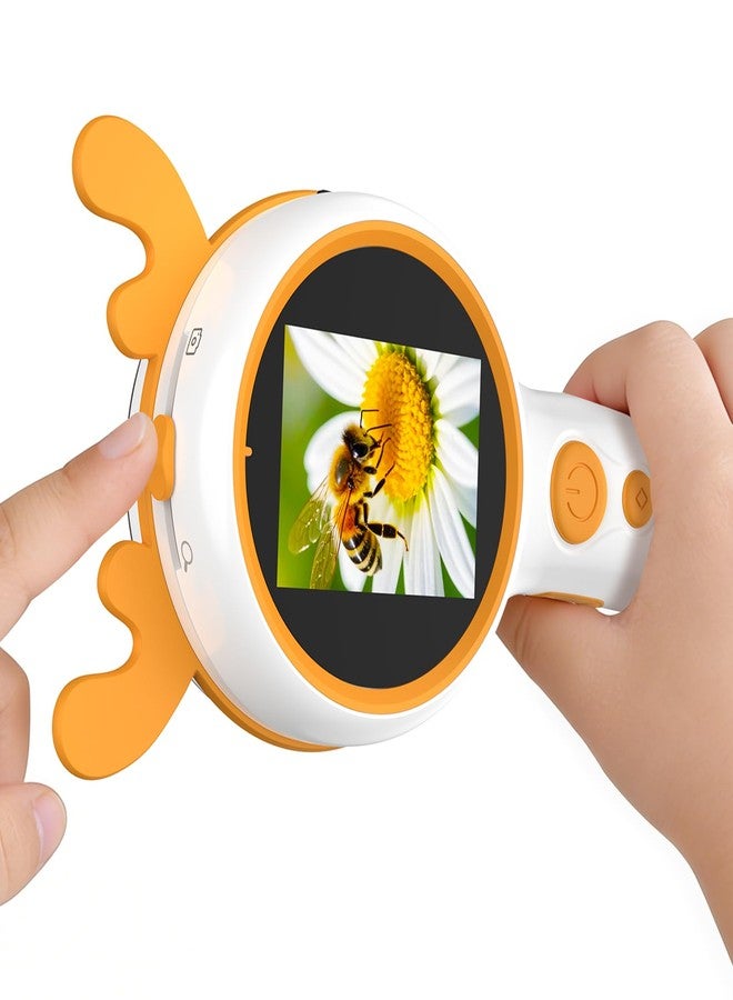 Aikokkl Kids Microscope Orange Deer - Digital Handheld STEM Kit & 1080P Camera (600x Zoom) - Portable Science Toy for Outdoor Camping & Backyard Fun - Gift for Boys & Girls Age 5-12 - Image 1